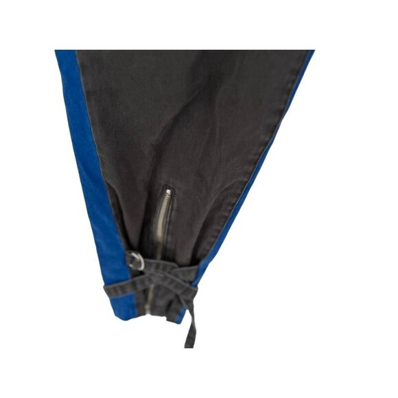 BLUE REVIVAL Cargo Jeans Color-block Blue Black Zippers Size 28 - Picture 9 of 9